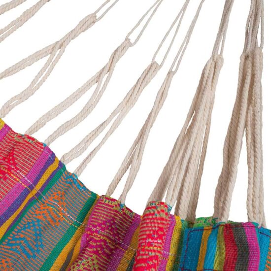 Striped hammock ropes