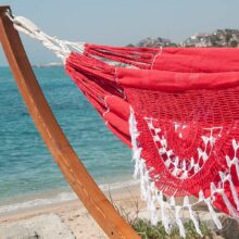 Red San Jacinto Handmade Hammock cords